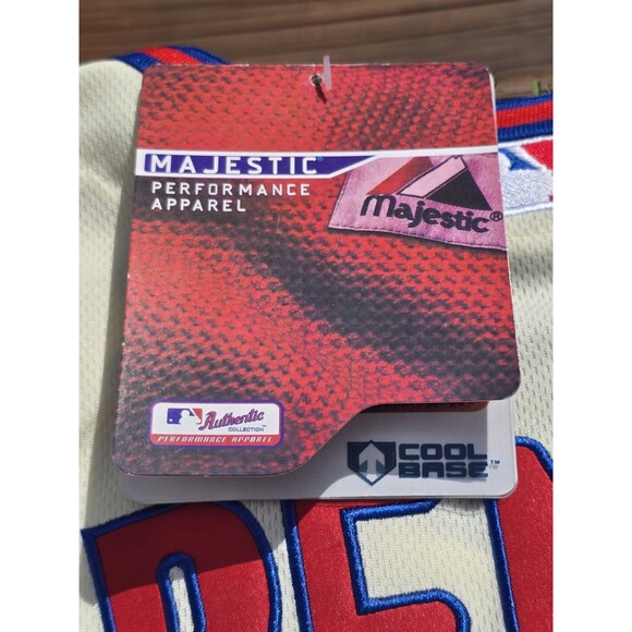 Majestic HUNTER PENCE No. 3 PHILADELPHIA PHILLIES Performance Size 54 Jersey NWT - Picture 14 of 15
